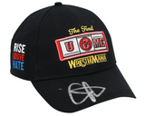 John Cena WWE Wrestling  Autographed WrestleMania 41 Las Vegas Uniform Cap - Fanatics Authenticated