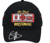 John Cena WWE Wrestling  Autographed WrestleMania 41 Las Vegas Uniform Cap - Fanatics Authenticated