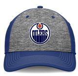 Men's Edmonton Oilers Fanatics Fundamental Top Shelf 2-Tone Flex Hat - Gray/Royal