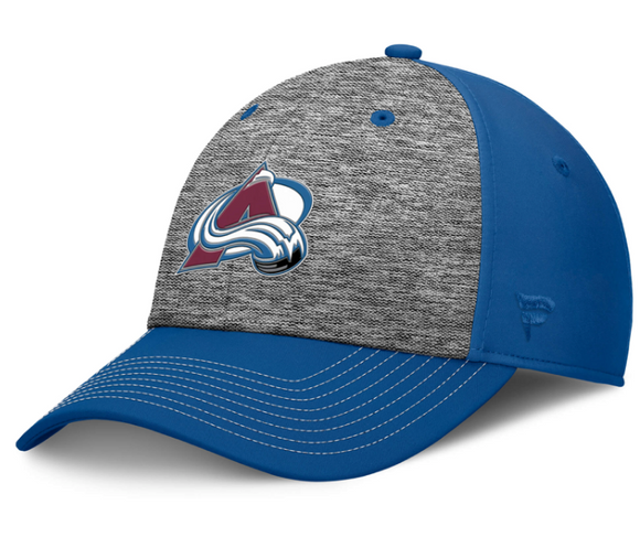 Men's Colorado Avalanche Fanatics Fundamental Top Shelf 2-Tone Flex Hat - Gray/Blue