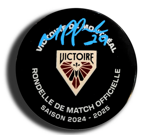 Marie-Philip Poulin Montreal Victoire Signed Autographed Official Game Model Puck