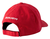 Hockey Team Canada Bauer Unisex Adjustable Distressed Hat - Red