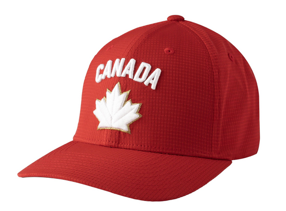 Hockey Team Canada Bauer Unisex Flex Fit Elastafit Hat - Red