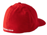 Hockey Team Canada Bauer Unisex Flex Fit Elastafit Hat - Red