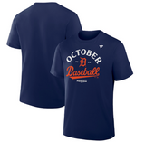 Men's Detroit Tigers Fanatics Navy 2025 MLB Postseason Locker Room T-Shirt