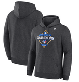 Toronto Blue Jays Fanatics 2025 American League Champions Locker Room Hoodie - Heather Charcoal