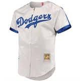 Men's Brooklyn Dodgers Jackie Robinson Mitchell & Ness Gray Cooperstown Collection Authentic Jersey