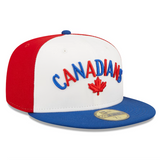 Men's Vancouver Canadians New Era White Blue Theme Night 59FIFTY Fitted Hat