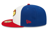 Men's Reading Phillies New Era White Blue Red Theme Night 59FIFTY Fitted Hat