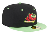 Men's Nashville Sounds New Era Black Theme Nights Nashville Hot Chickens 59FIFTY Fitted Hat