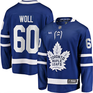 Men's Toronto Maple Leafs Joseph Woll Fanatics Branded Royal Breakaway - Player Jersey With Milk Patch