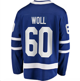 Men's Toronto Maple Leafs Joseph Woll Fanatics Branded Royal Breakaway - Player Jersey With Milk Patch