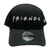 Friends Word Mark TV Sitcom New Era 9Forty Adjustable Snapback Hat - Black