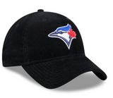 Men's Toronto Blue Jays New Era Black 9TWENTY Corded Adjustable Hat