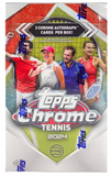 2024 Topps Chrome Tennis Hobby Box 12 Packs Per Box, 8 Cards Per Pack