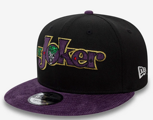 Men's DC Comics The Joker Script 9Fifty Snapback New Era Black/Purple Hat Cap