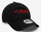 Men's DC Comics The Joker Script 9Twenty Buckle Adjustable New Era Black Hat Cap