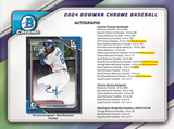 2024 Bowman Chrome Baseball HTA Choice Box 1 Pack Per Box, 3 Cards Per Pack