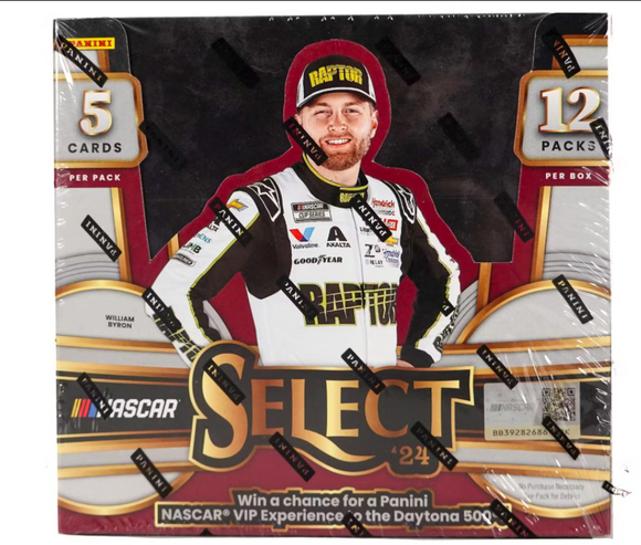 2024 Panini Select Racing Hobby Box 12 Packs per Box, 5 Cards per Pack