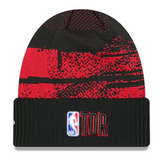 Men's Toronto Raptors New Era 2024 Tip-Off Cuffed Knit Hat - Red/Black