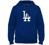 Los Angeles Dodgers MLB Bulletin Men's Royal Blue Express Twill Logo Hoodie