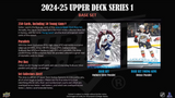 2024/25 Upper Deck Series 1 Hockey Hobby Box 12 Packs per Box, 12 Cards per Pack