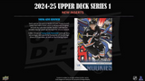 2024/25 Upper Deck Series 1 Hockey Hobby Box 12 Packs per Box, 12 Cards per Pack