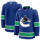 Men's Vancouver Canucks Fanatics Blue Home Premium NHL Hockey Jersey