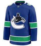 Men's Vancouver Canucks Fanatics Blue Home Premium NHL Hockey Jersey