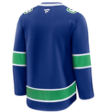 Men's Vancouver Canucks Fanatics Blue Home Premium NHL Hockey Jersey