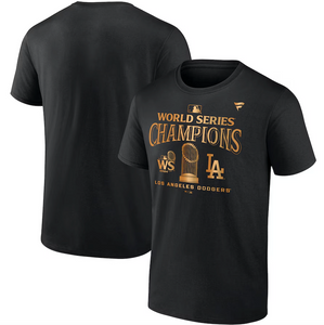 Men's Fanatics Black Los Angeles Dodgers 2024 World Series Champions Parade T-Shirt