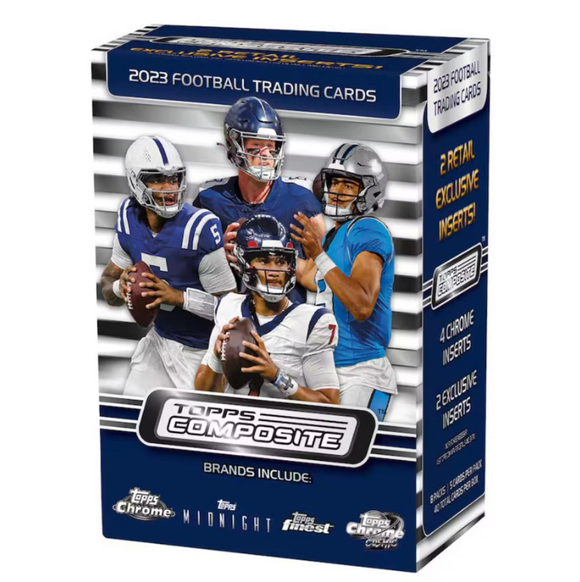 2023 Topps Composite Football 8-Pack Blaster Box 8 Packs per Box, 5 Cards per Pack