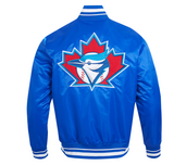 Men's Toronto Blue Jays Pro Standard Royal Blue Cooperstown Collection Retro Classic Satin Full-Snap Jacket