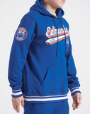 Men's Pro Standard Royal Blue Edmonton Oilers Script Tail Pullover Hoodie