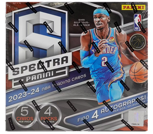 2023/24 Panini Spectra Basketball Hobby Box 4 Packs per Box, 5 Cards per Pack