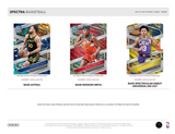 2023/24 Panini Spectra Basketball Hobby Box 4 Packs per Box, 5 Cards per Pack