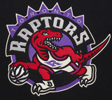 Men's Mitchell & Ness Black Toronto Raptors Hardwood Classics Heritage Lace-Up Pullover Sweatshirt