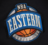 Men's Mitchell & Ness Black Toronto Raptors Hardwood Classics Heritage Lace-Up Pullover Sweatshirt