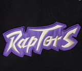 Men's Mitchell & Ness Black Toronto Raptors Hardwood Classics Heritage Lace-Up Pullover Sweatshirt