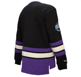 Men's Mitchell & Ness Black Toronto Raptors Hardwood Classics Heritage Lace-Up Pullover Sweatshirt