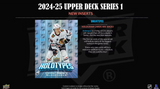 2024/25 Upper Deck Series 1 Hockey 4-Pack Blaster Box 4 Packs per Box, 12 Cards per Pack