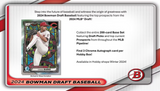 2024 Bowman Draft Baseball Hobby Jumbo Box 12 Packs Per Box, 32 Cards Per Pack