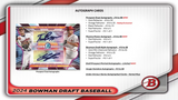 2024 Bowman Draft Baseball Hobby Jumbo Box 12 Packs Per Box, 32 Cards Per Pack