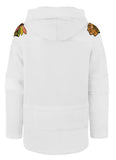 Men's Chicago Blackhawks NHL Hockey '47 Brand Heavyweight Jersey Lacer Hoodie - White Out