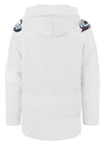 Men's Colorado Avalanche NHL Hockey '47 Brand Heavyweight Jersey Lacer Hoodie - White Out