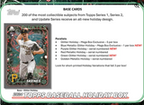 2024 Topps Holiday Baseball Mega 10 Packs Per Box, 10 Cards Per Pack