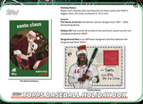 2024 Topps Holiday Baseball Mega 10 Packs Per Box, 10 Cards Per Pack