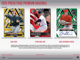 2024 Leaf Press Pass Premium Baseball Hobby Box 11 Cards Per Box