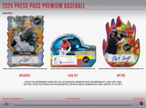 2024 Leaf Press Pass Premium Baseball Hobby Box 11 Cards Per Box