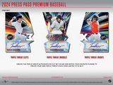 2024 Leaf Press Pass Premium Baseball Hobby Box 11 Cards Per Box